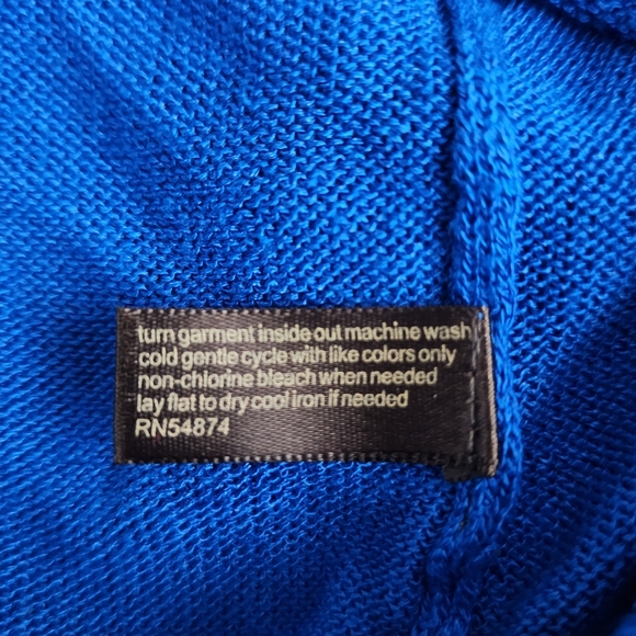 The Limited Blue Long Sweater Top size xs - Picture 5 of 6